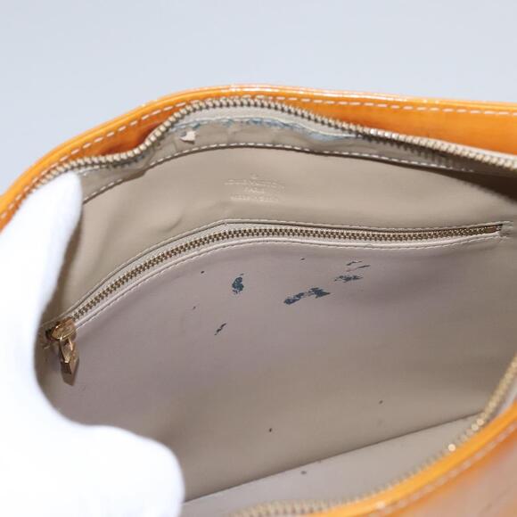 LOUIS VUITTON Monogram Vernis Houston Hand Bag Beige M91004 - Picture 10 of 16